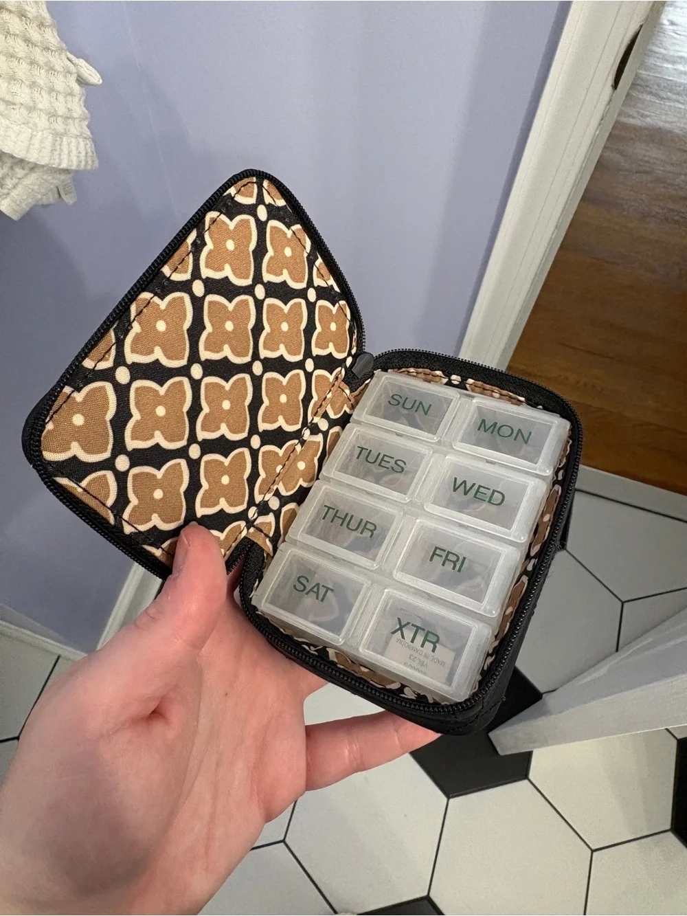 Vera Bradley Quilted Pill Case